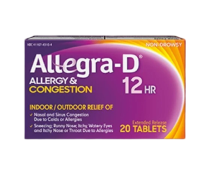 ALLEGRA-D *20 TABS (NON-DROWSY)
