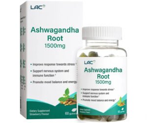 LAC ASHWAGANDHA ROOT 1500MG *60GUMMIES